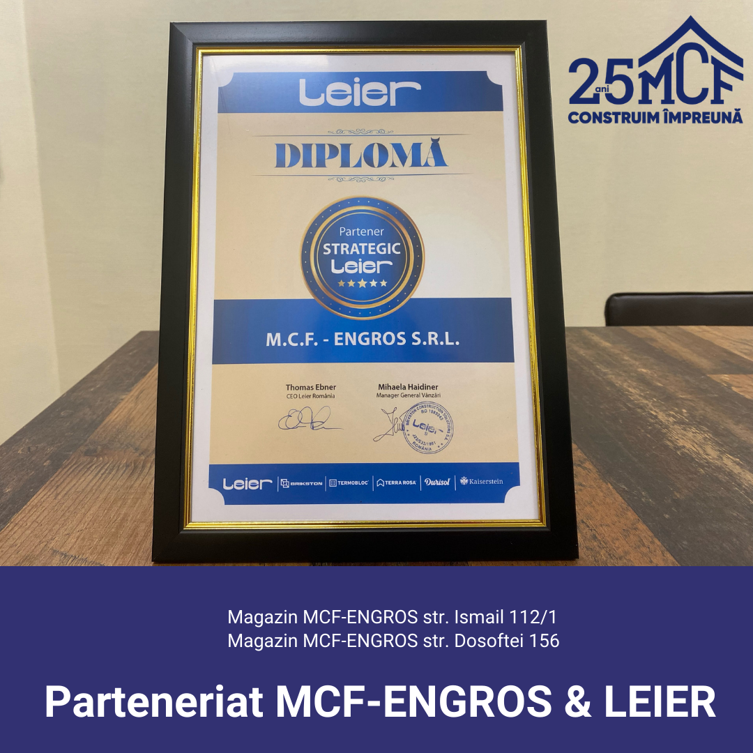 Un parteneriat de succes  - MCF-ENGROS și Leier